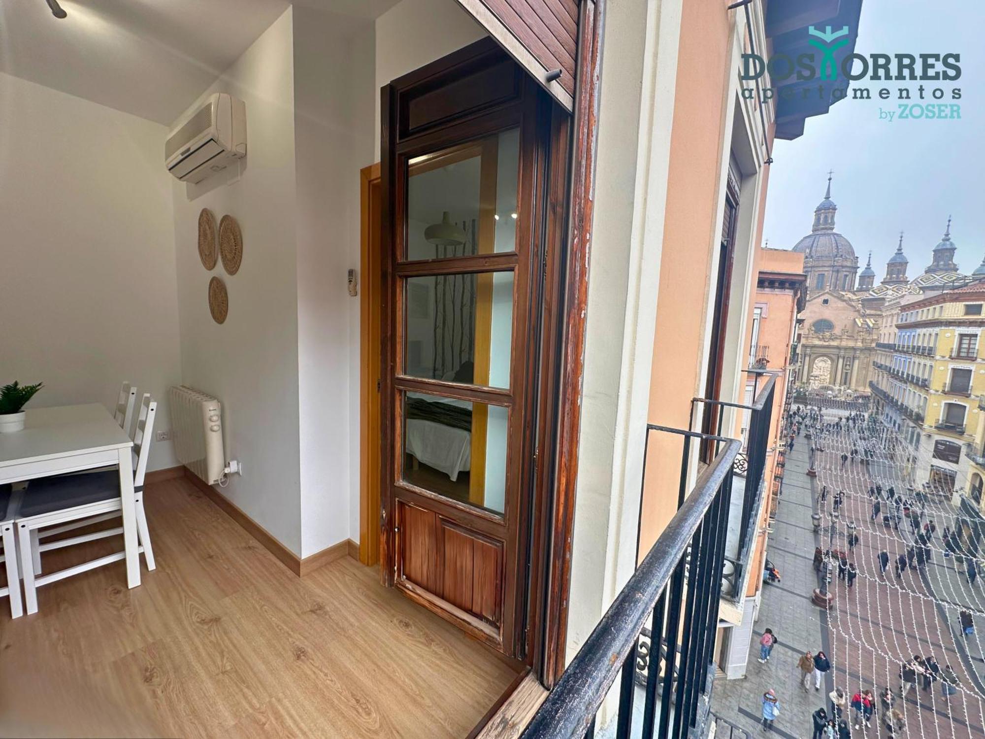Dos Torres Pilar Suites- Balcones Con Vistas A La Ciudad سرقسطة المظهر الخارجي الصورة